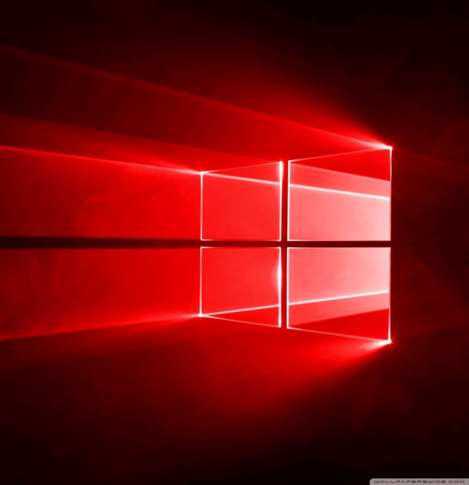 Windows 10 Red Wallpaper 4k (#2262102) - HD Wallpaper & Backgrounds
