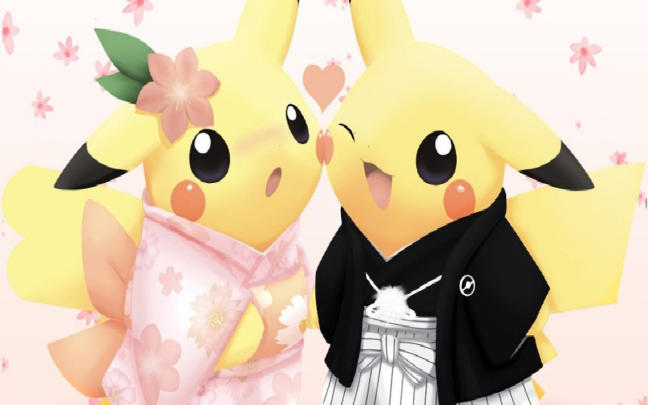 Cute Pikachu Love , HD Wallpaper & Backgrounds