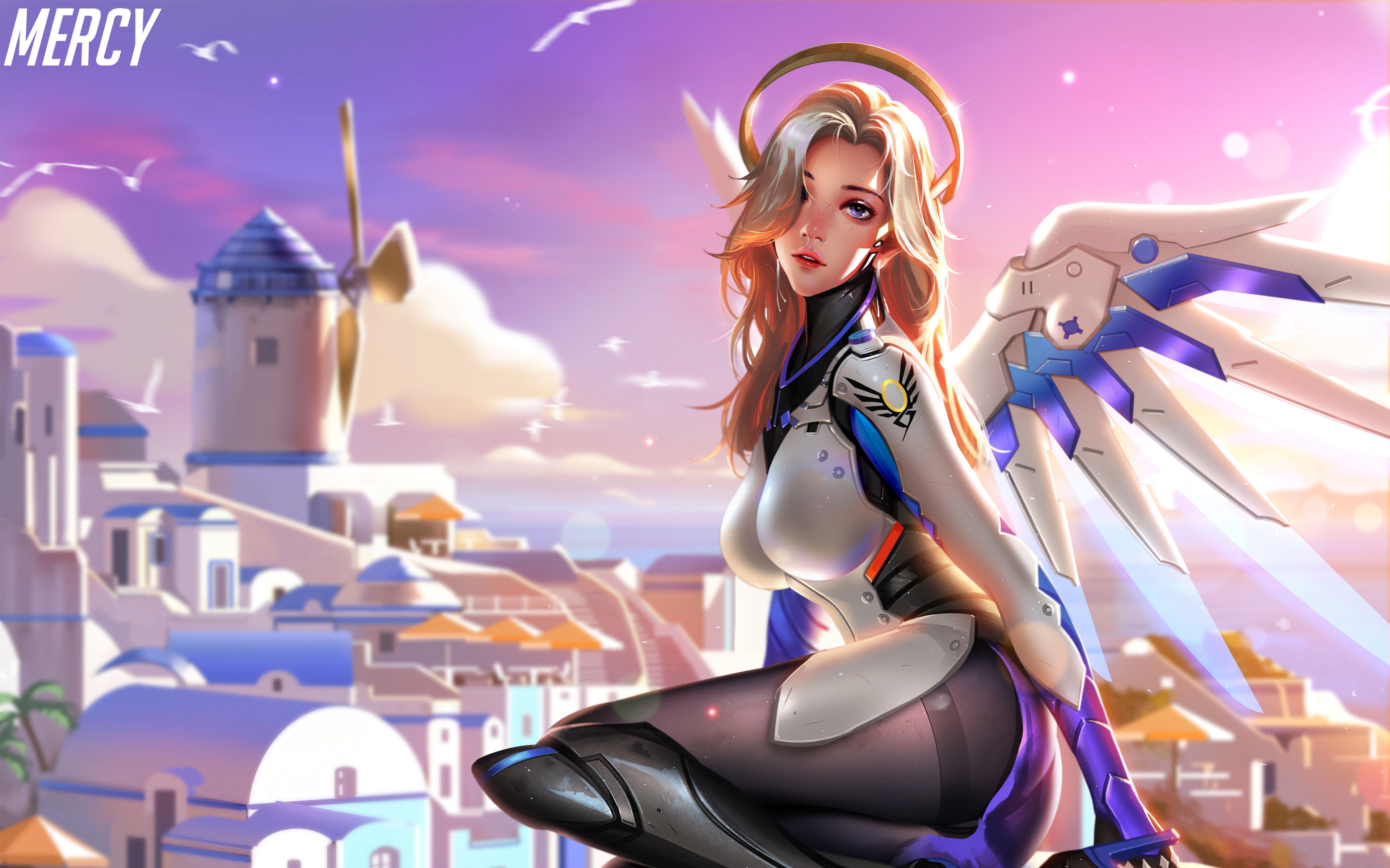 Mercy Overwatch Wallpaper 4k , HD Wallpaper & Backgrounds