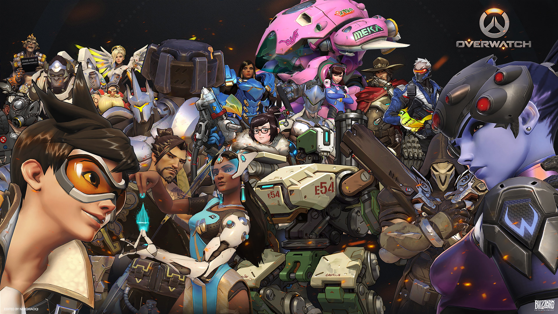 Overwatch Characters Wallpaper 1080p , HD Wallpaper & Backgrounds