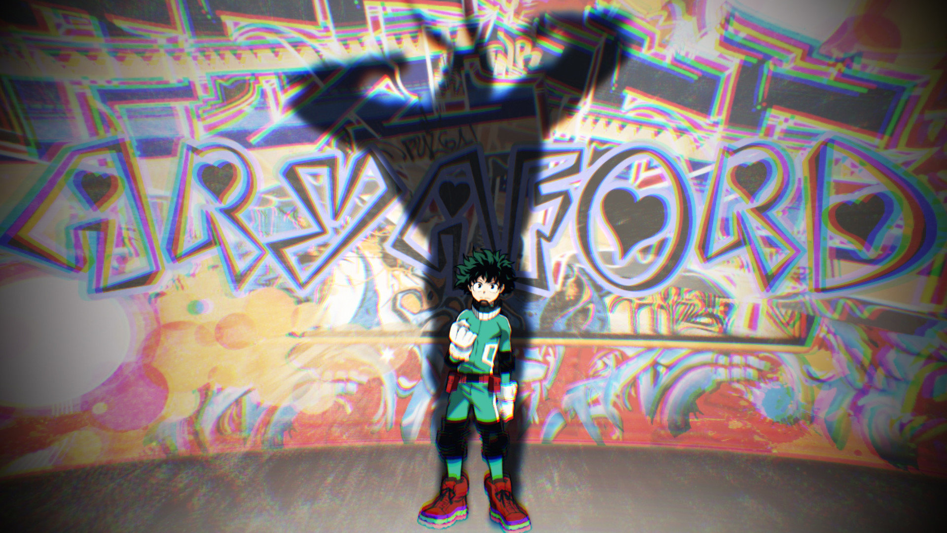 My Hero Academia Graffiti , HD Wallpaper & Backgrounds