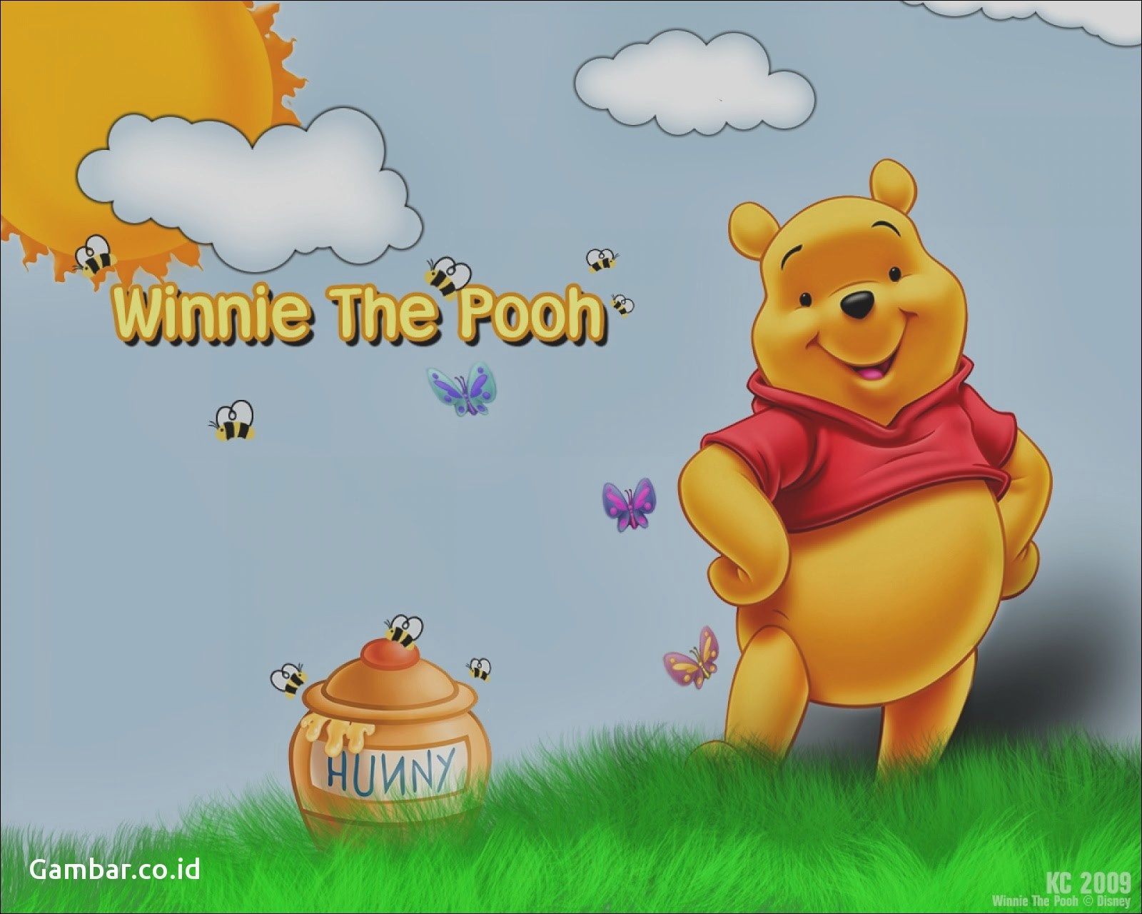 Winnie The Pooh Blue , HD Wallpaper & Backgrounds