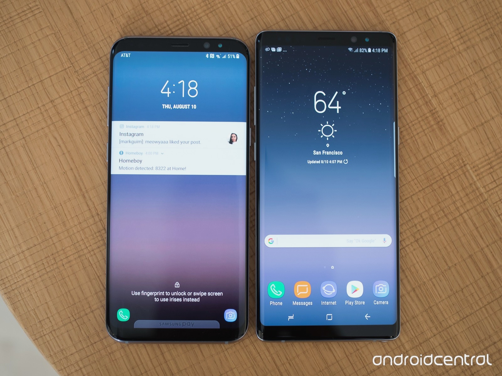 Galaxy S8+ Vs Note 8 , HD Wallpaper & Backgrounds