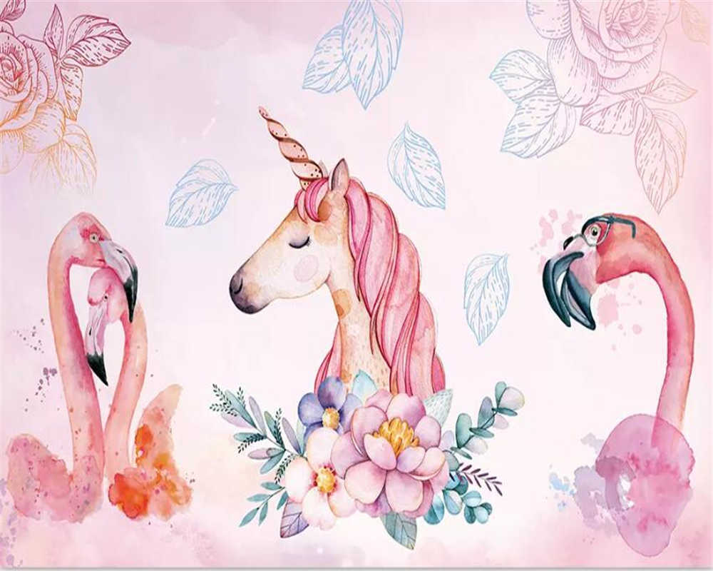 Unicorn And Flamingo , HD Wallpaper & Backgrounds