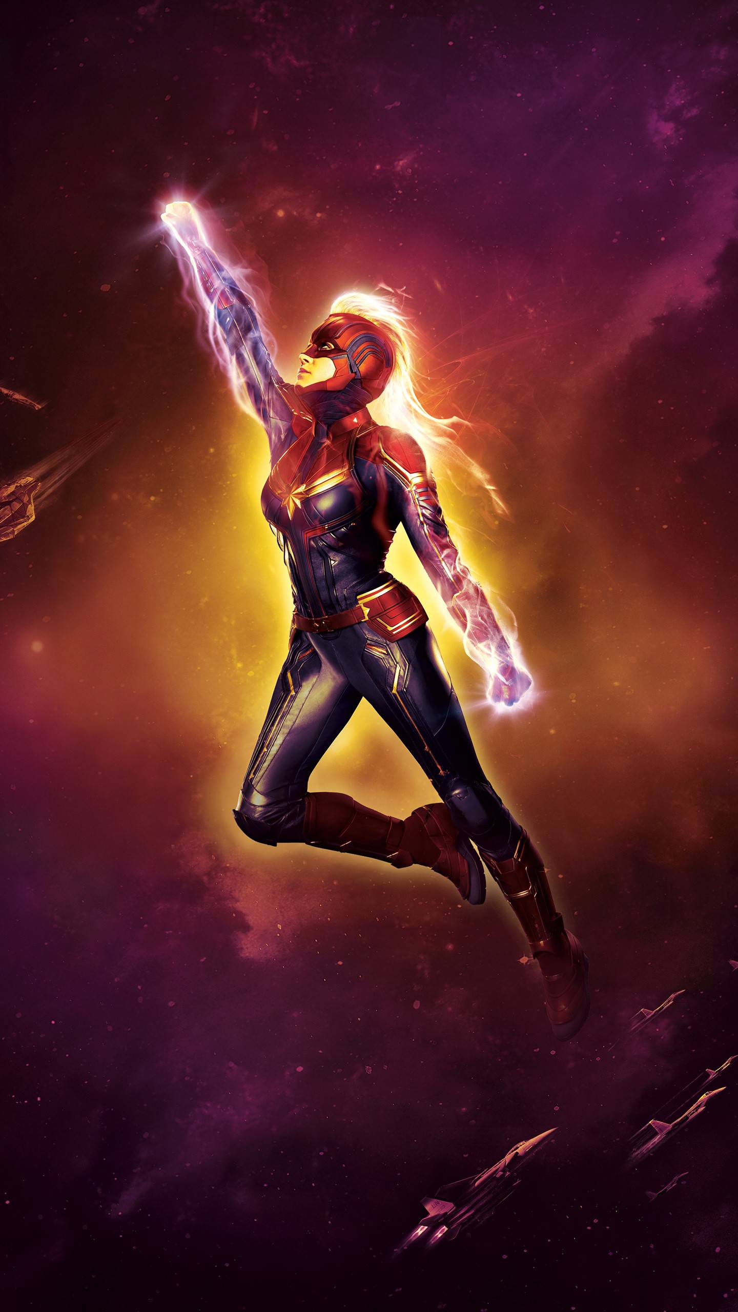 Captain Marvel Wallpaper Iphone , HD Wallpaper & Backgrounds