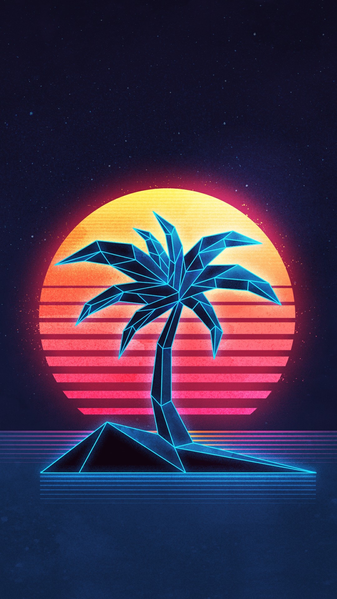 Palm Tree Retro Wave , HD Wallpaper & Backgrounds