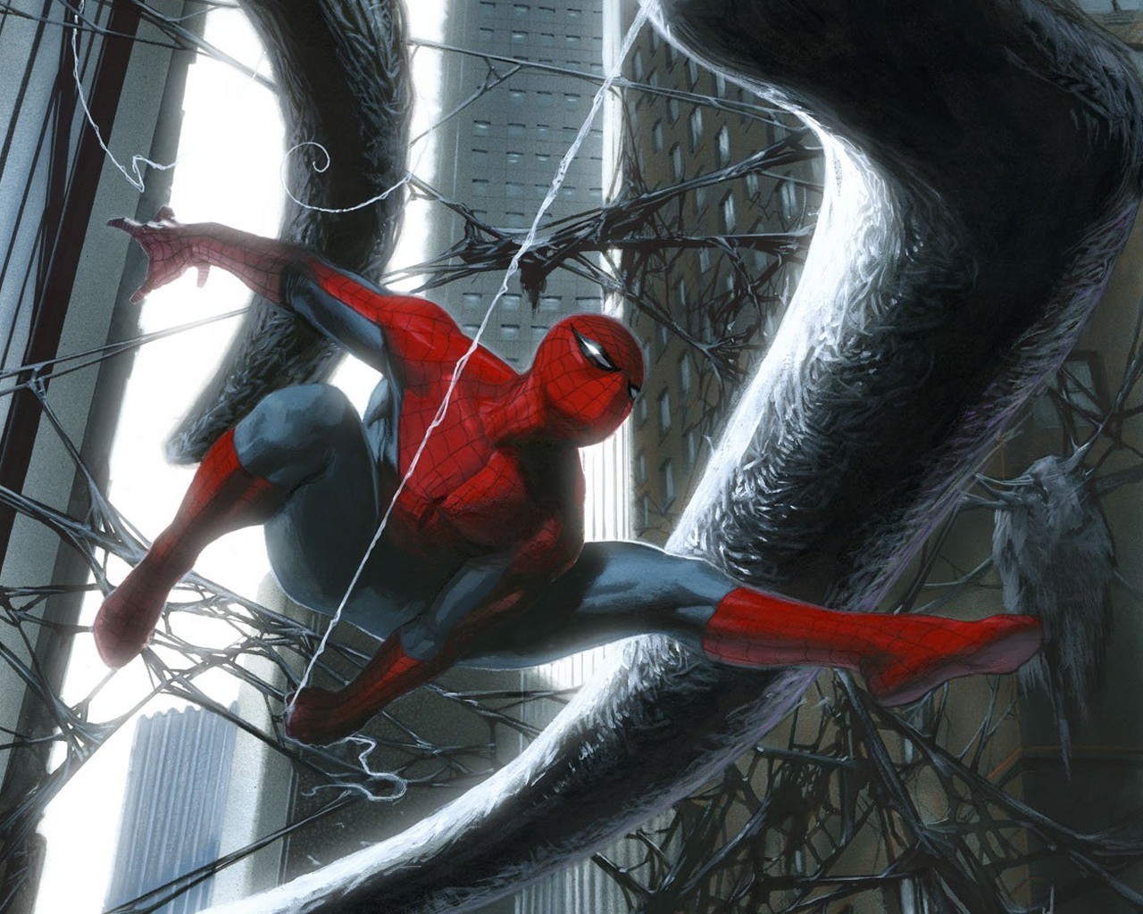 Spiderman Web Of Shadows Concept Art , HD Wallpaper & Backgrounds