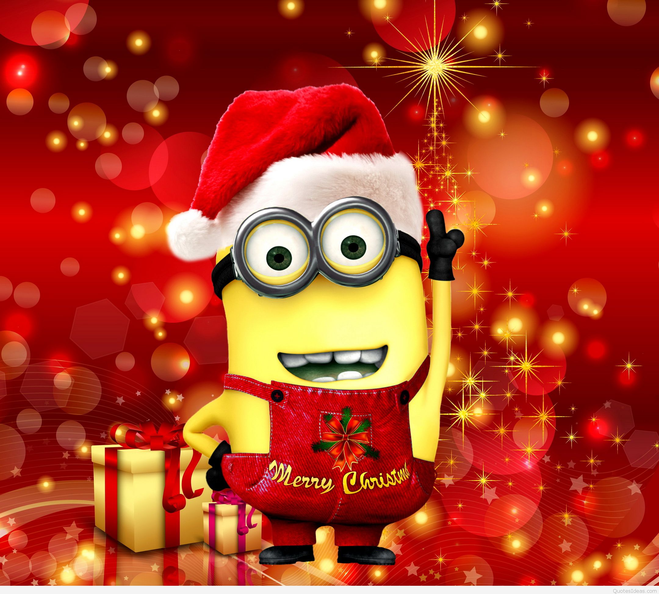 Minions Christmas Images Hd , HD Wallpaper & Backgrounds