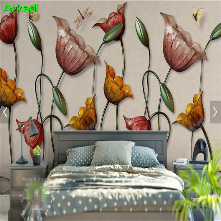 Wall Art For Bedroom Flowers , HD Wallpaper & Backgrounds