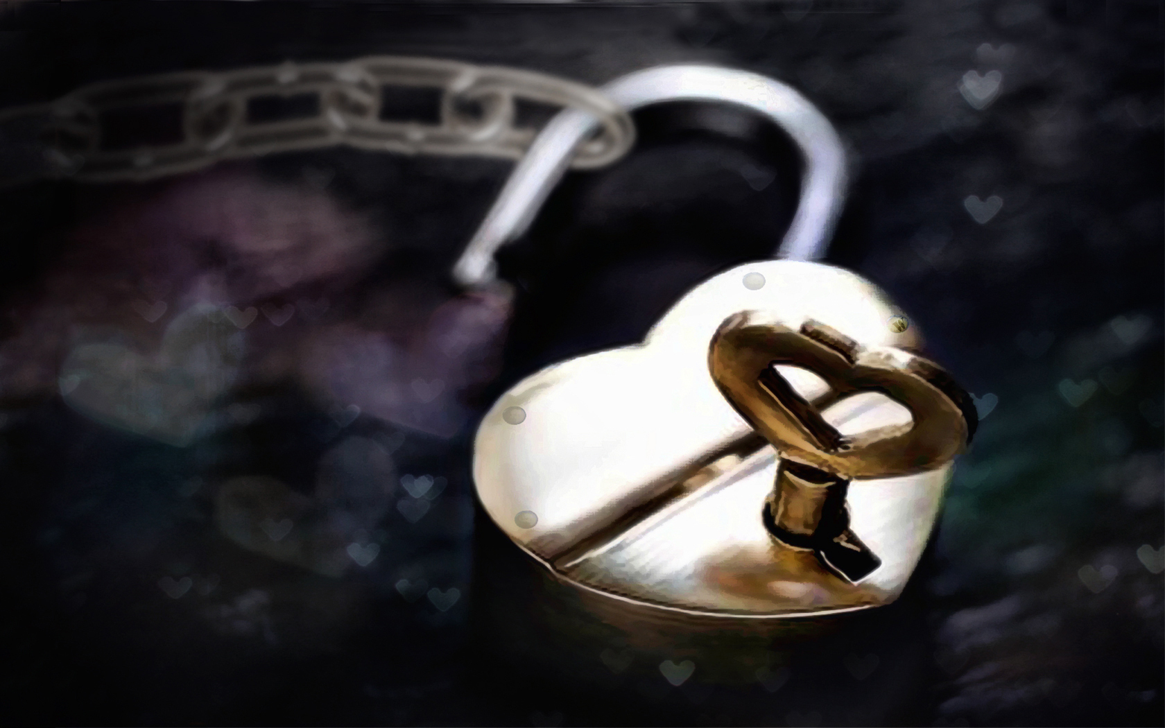 Love Heart Lock And Key , HD Wallpaper & Backgrounds