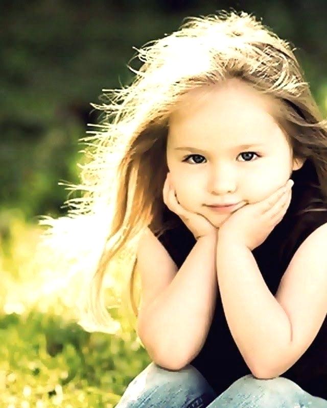 cute baby in black dress