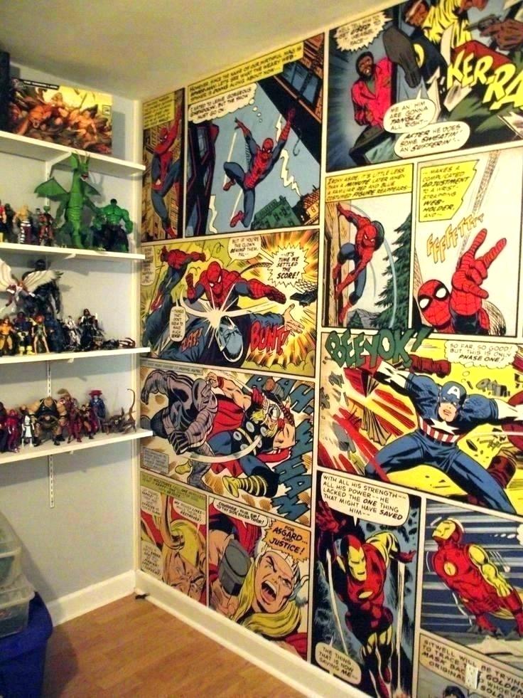 Marvel Comic Book Mural , HD Wallpaper & Backgrounds