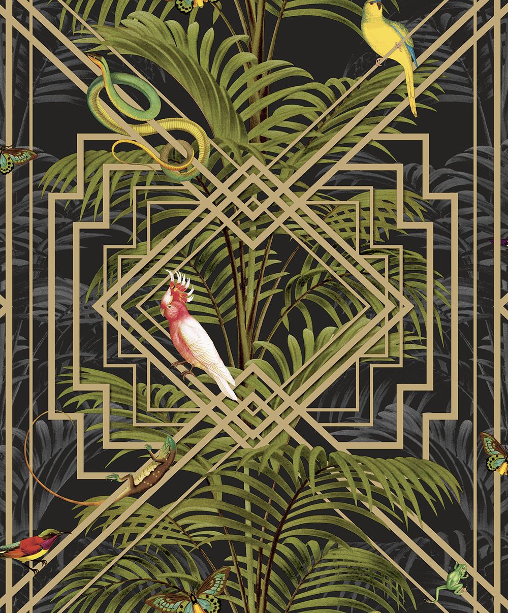 Art Deco Wallpaper Birds , HD Wallpaper & Backgrounds