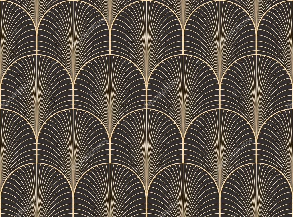 Vintage Art Deco Wallpaper Pattern , HD Wallpaper & Backgrounds