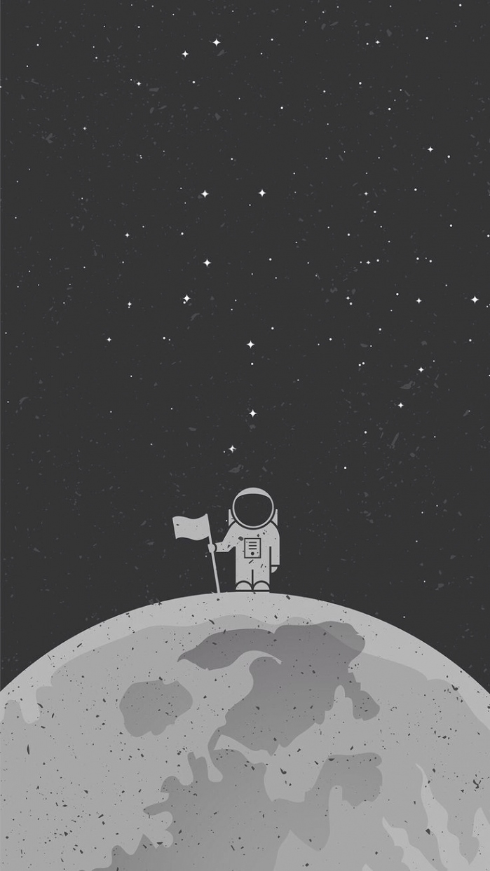 Astronaut Moon , HD Wallpaper & Backgrounds