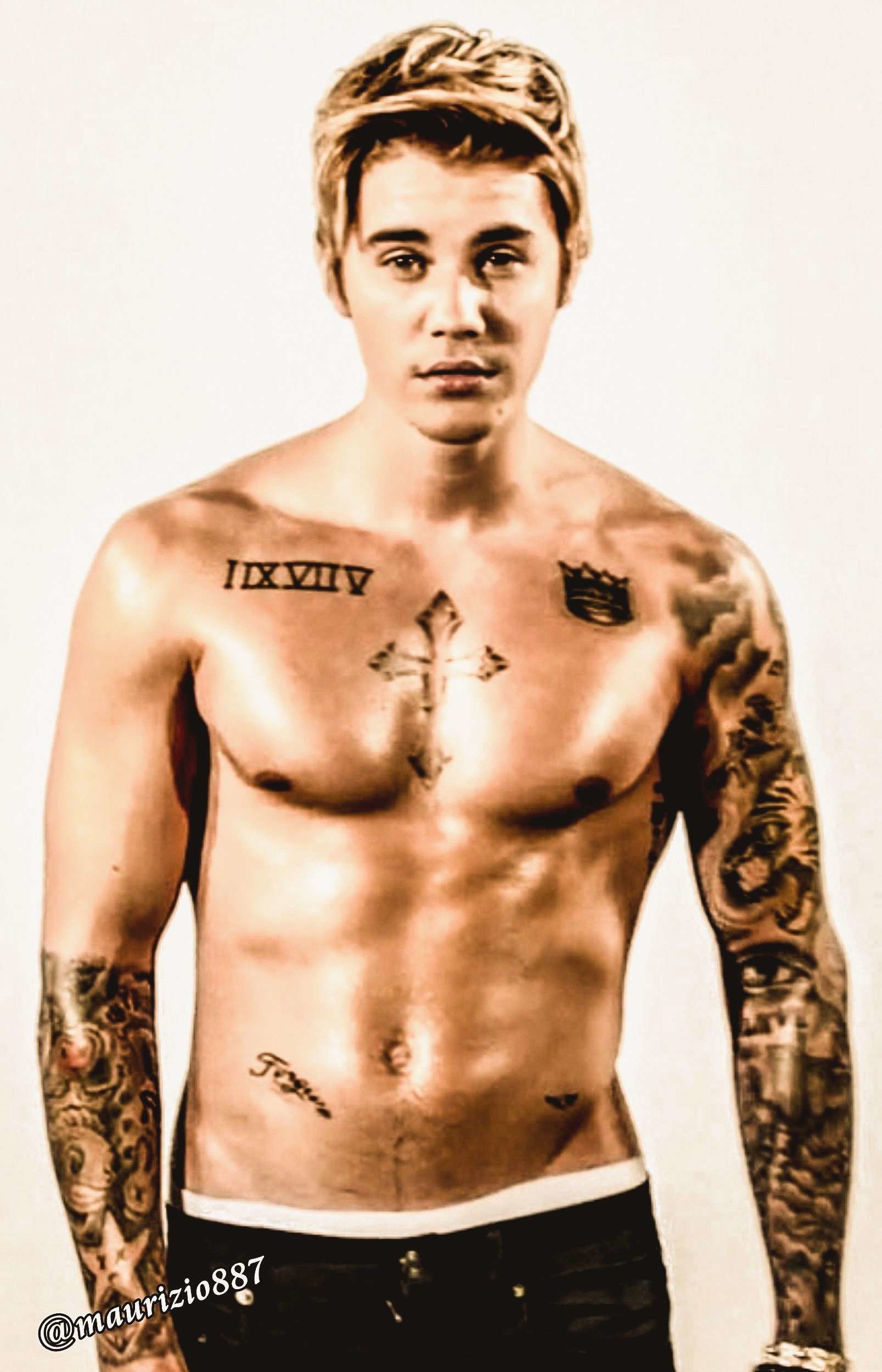 Justin Bieber Tattoos Hd , HD Wallpaper & Backgrounds