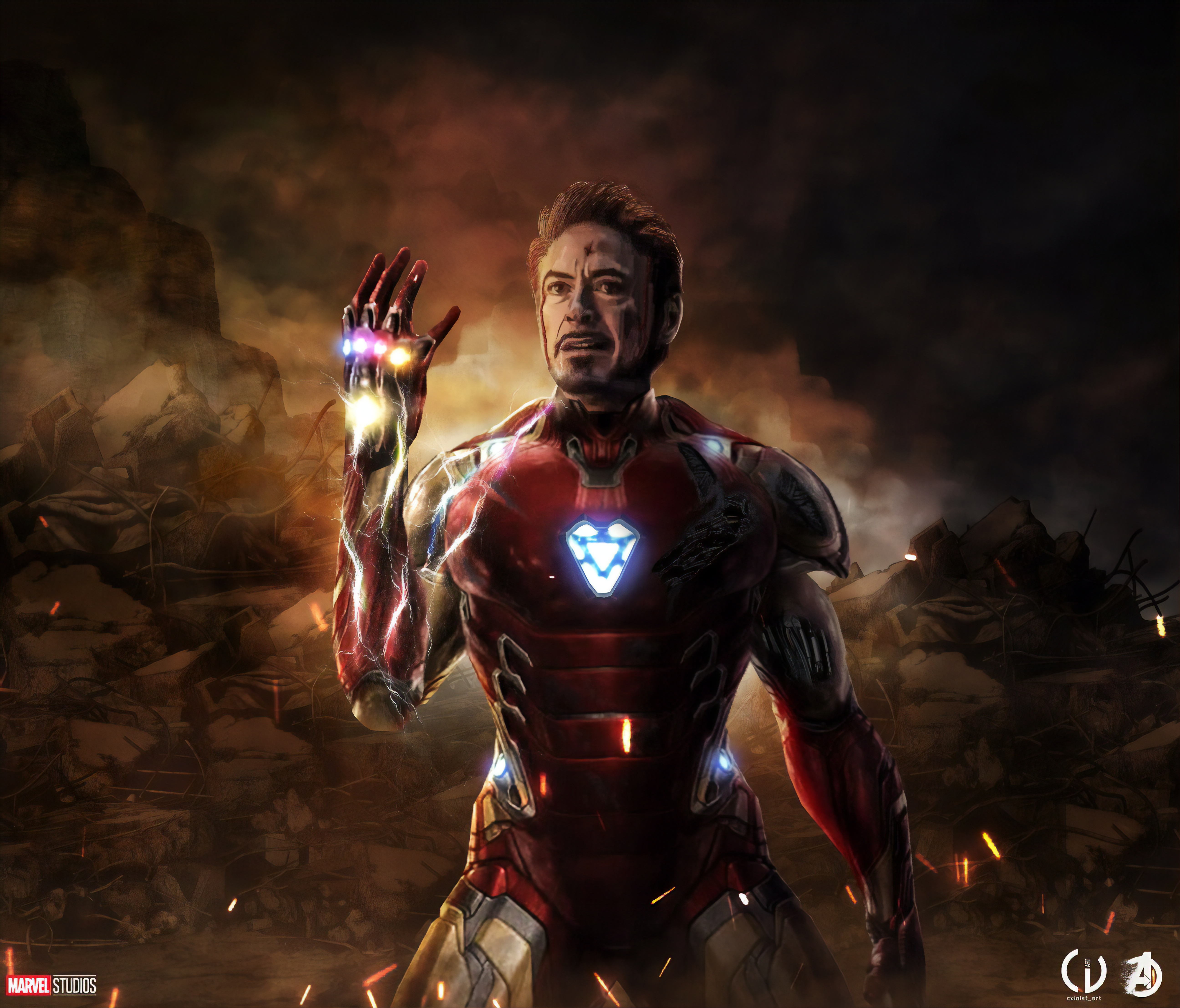 Avengers Endgame Iron Man , HD Wallpaper & Backgrounds