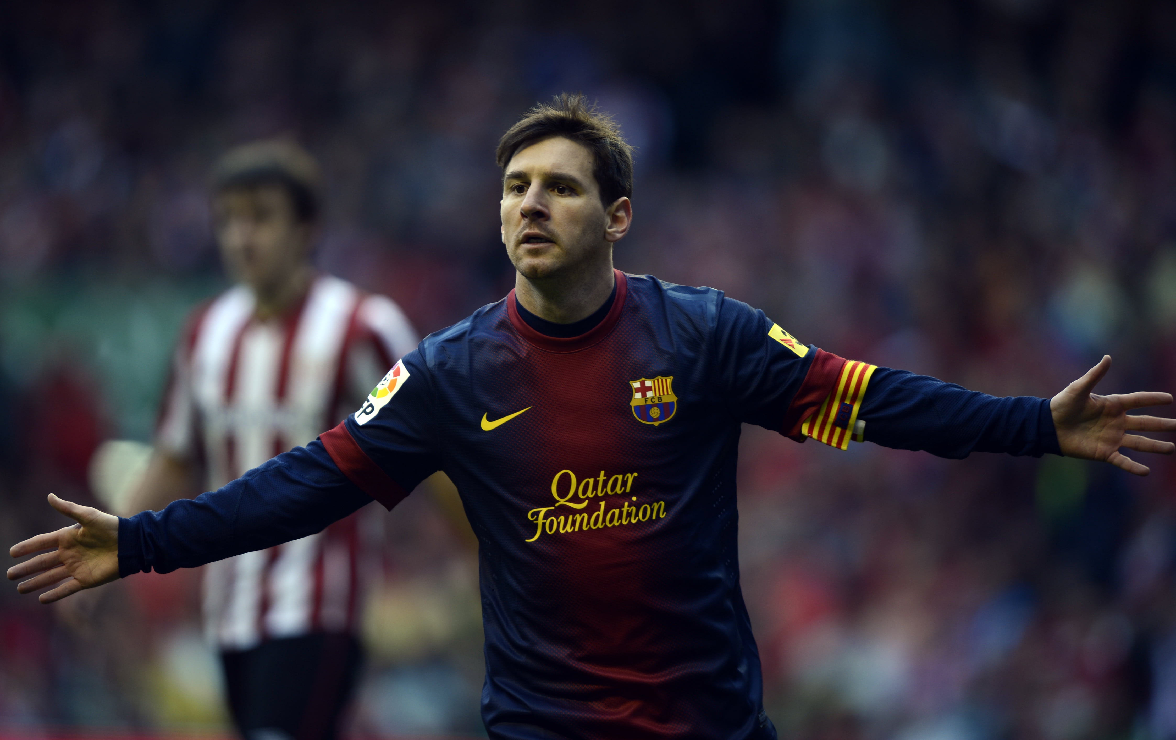 Messi Fc Barcelona Fotbal , HD Wallpaper & Backgrounds
