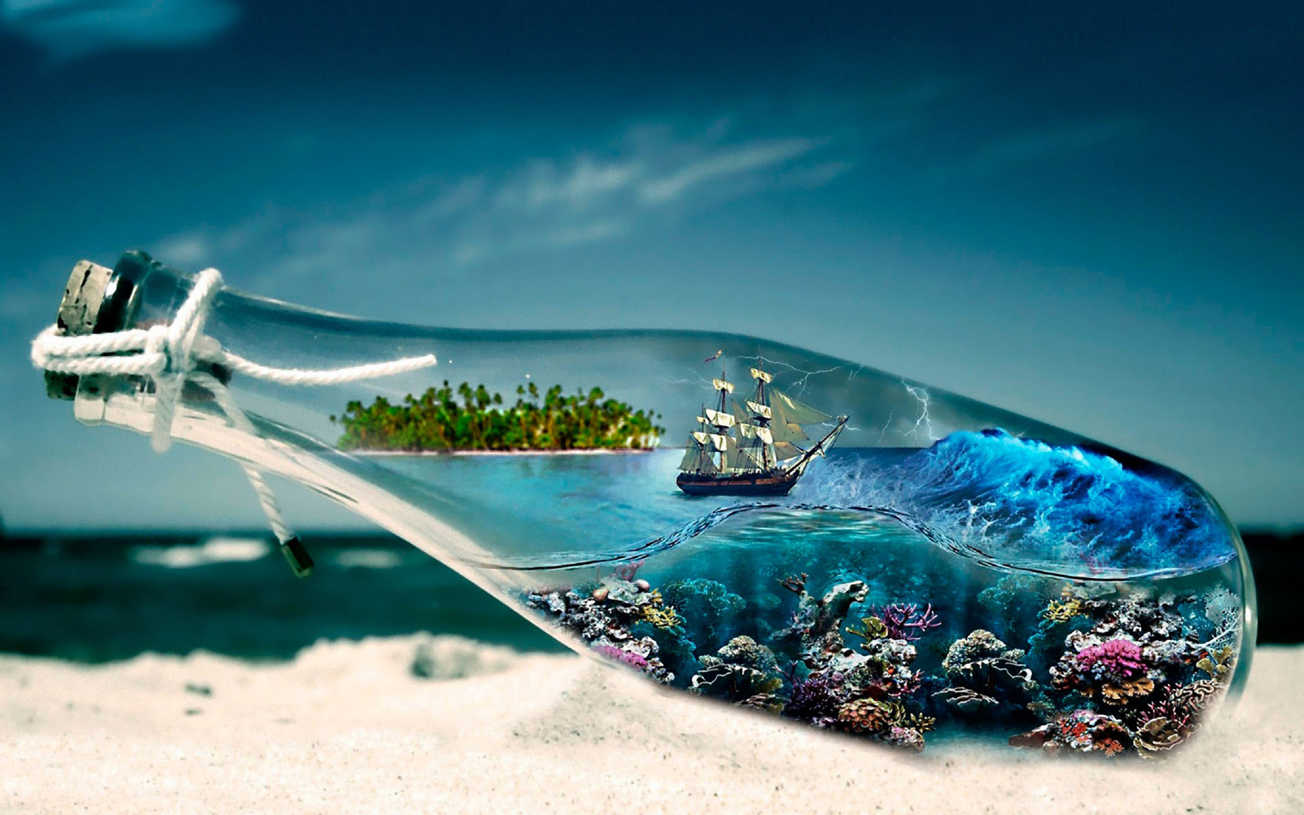 Oceano En Una Botella , HD Wallpaper & Backgrounds