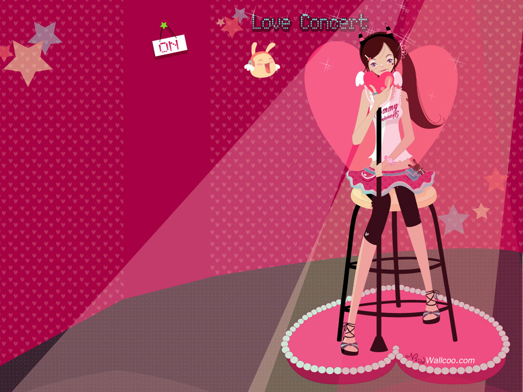 Fashion Korean Cartoon Girl , HD Wallpaper & Backgrounds