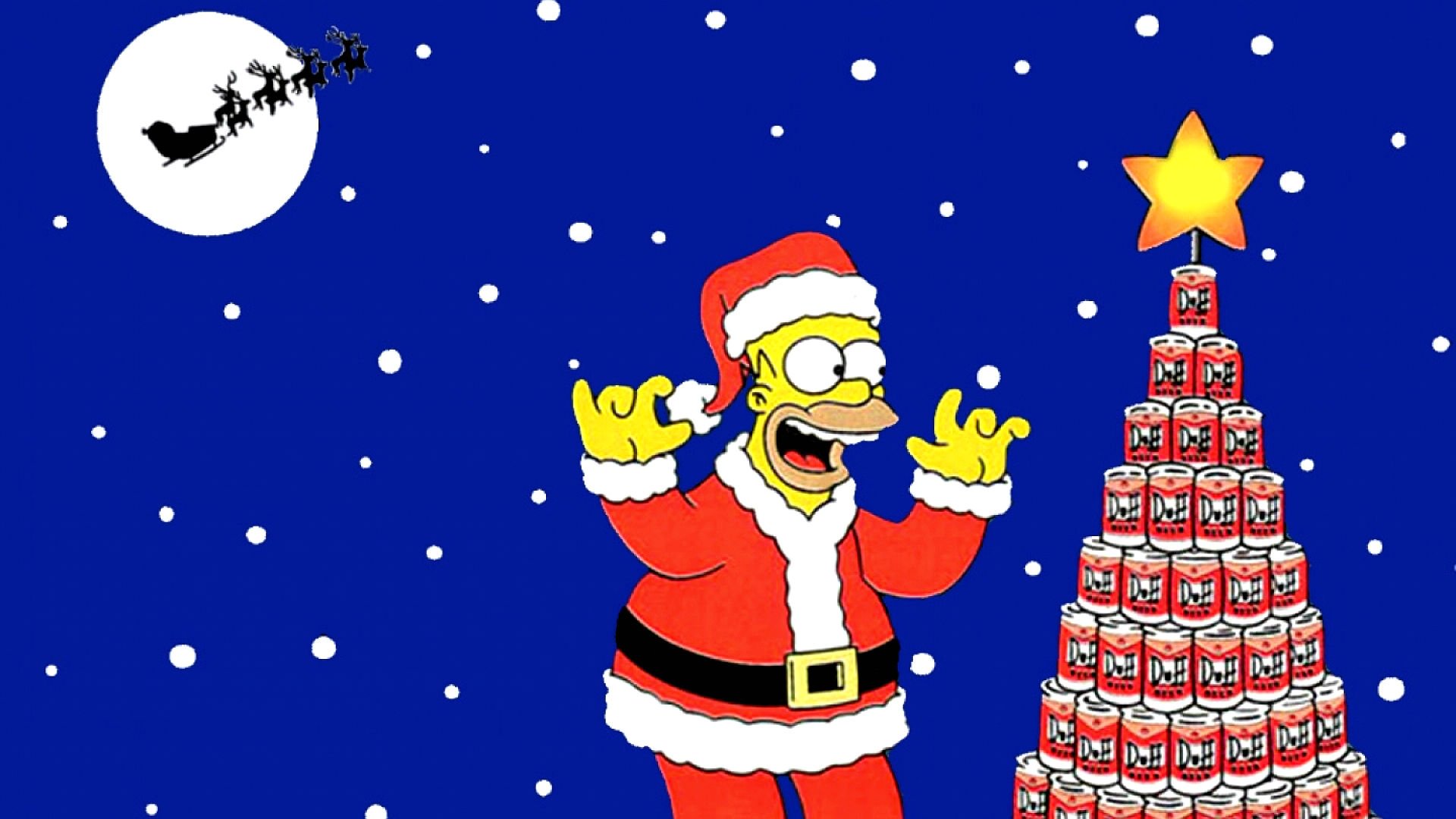 Imagenes De Navidad Simpsons , HD Wallpaper & Backgrounds