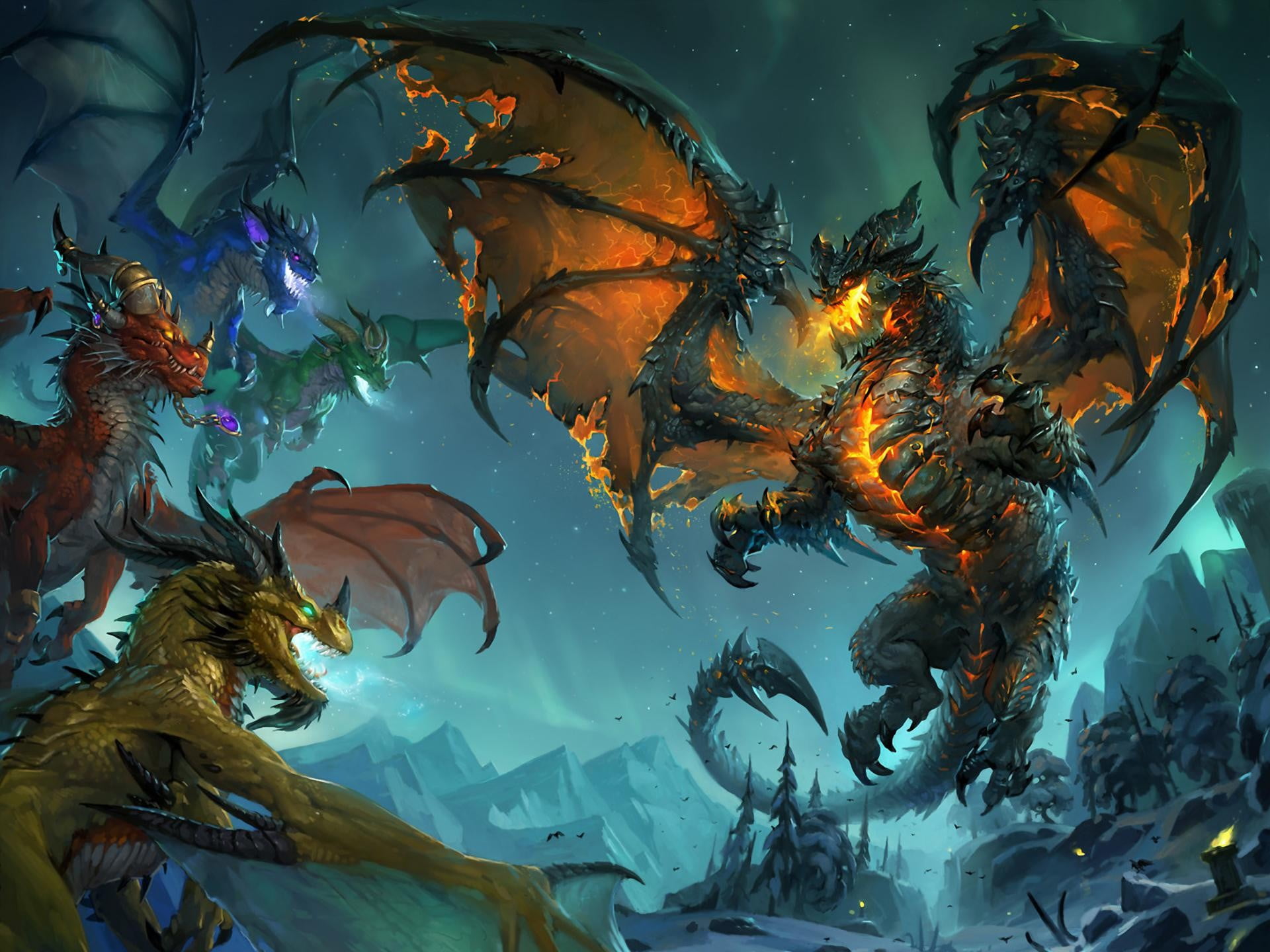 World Of Warcraft Wrath Dragon , HD Wallpaper & Backgrounds
