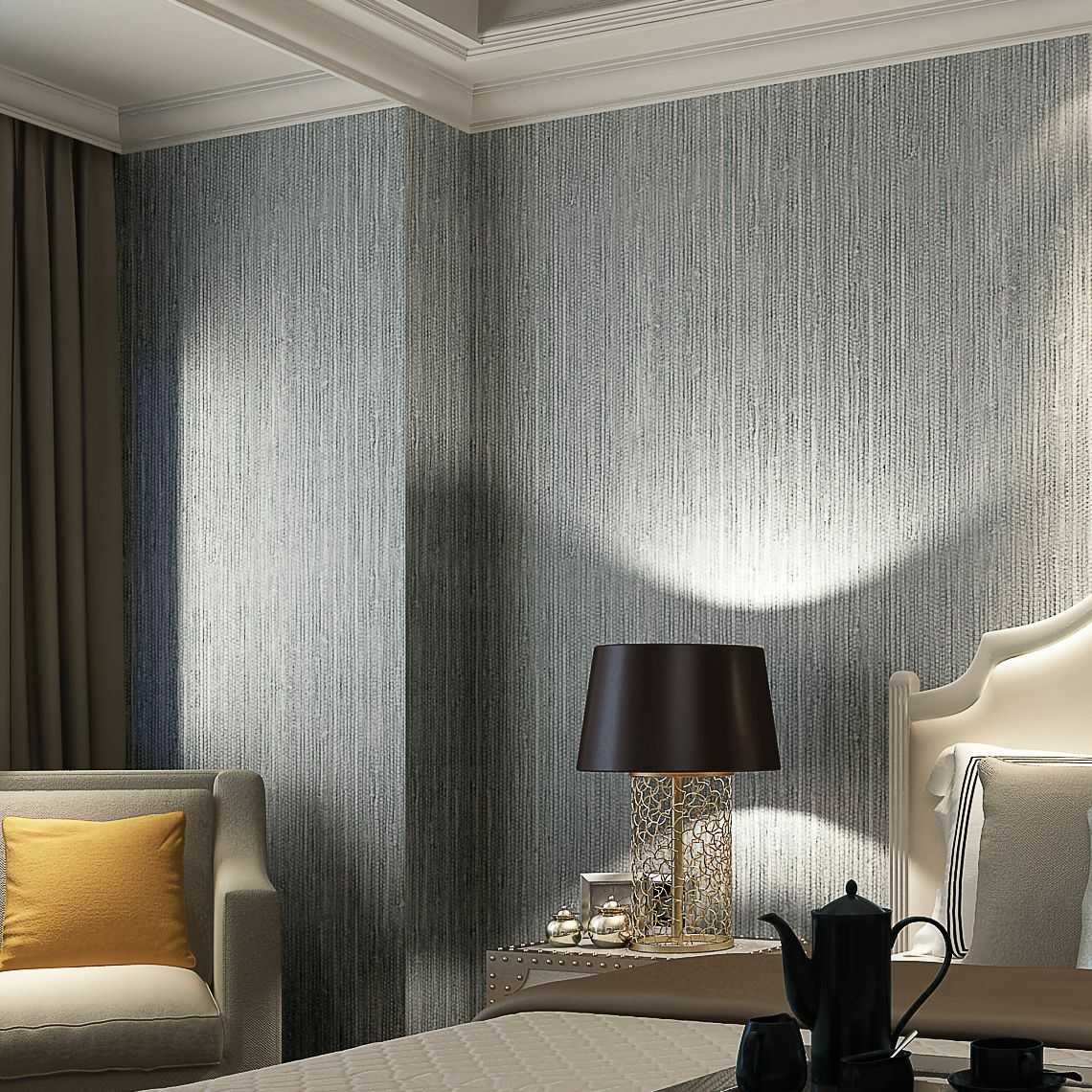 Textured Bedroom Wallpaper Design , HD Wallpaper & Backgrounds