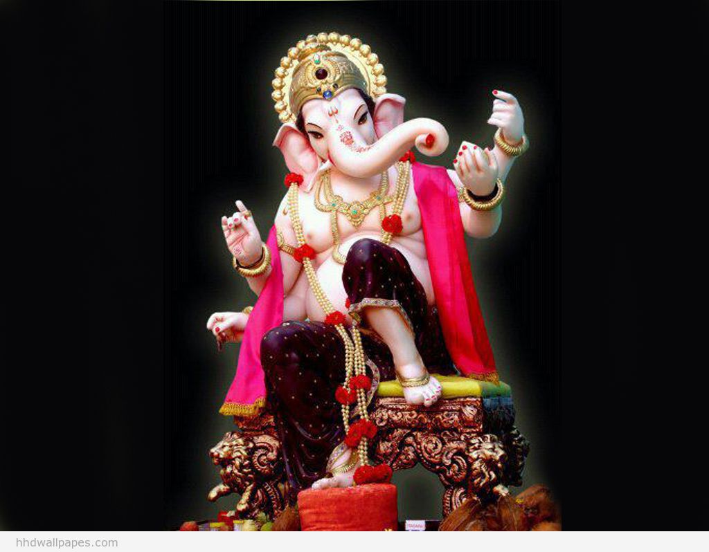 Full Hd Ganpati Bappa Hd , HD Wallpaper & Backgrounds