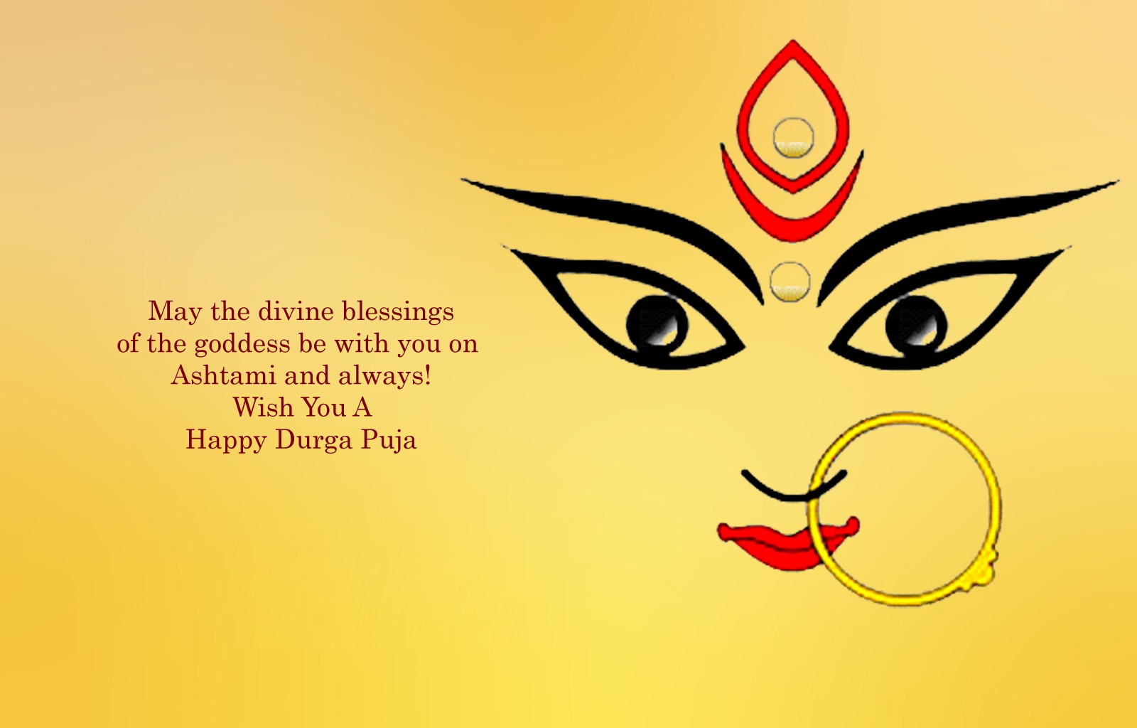 Dasara Hd Wallpaper - Durga Maa Face Drawing , HD Wallpaper & Backgrounds