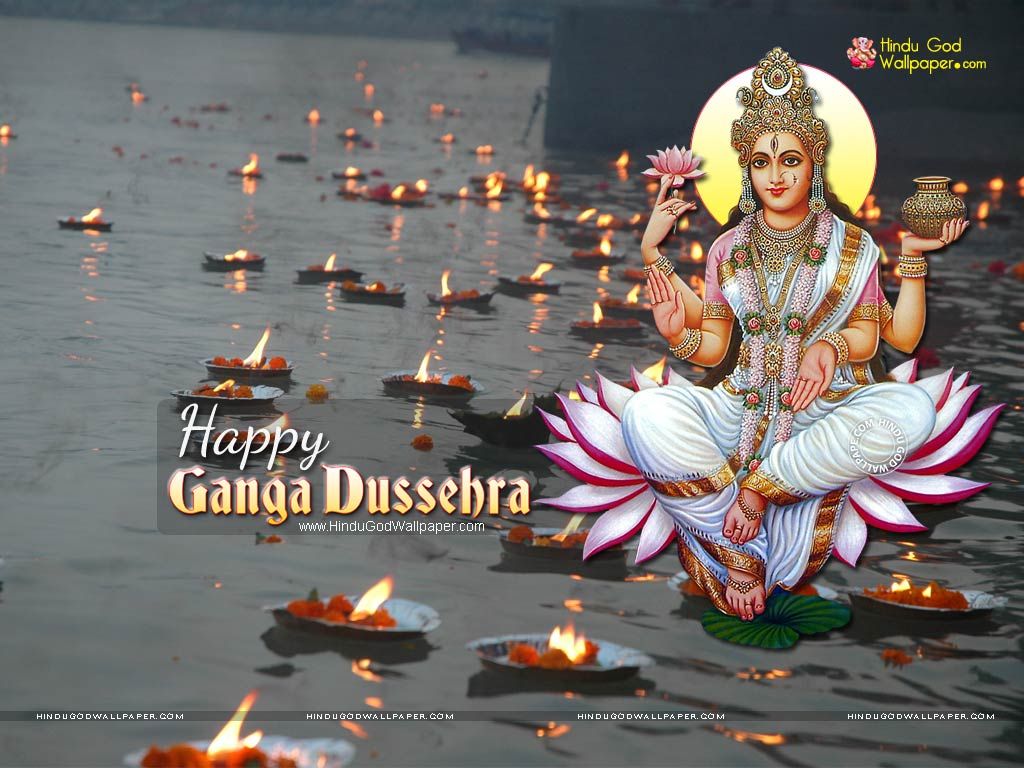 Happy Ganga Dussehra Wallpaper - Ganga Dussehra 2017 Date , HD Wallpaper & Backgrounds
