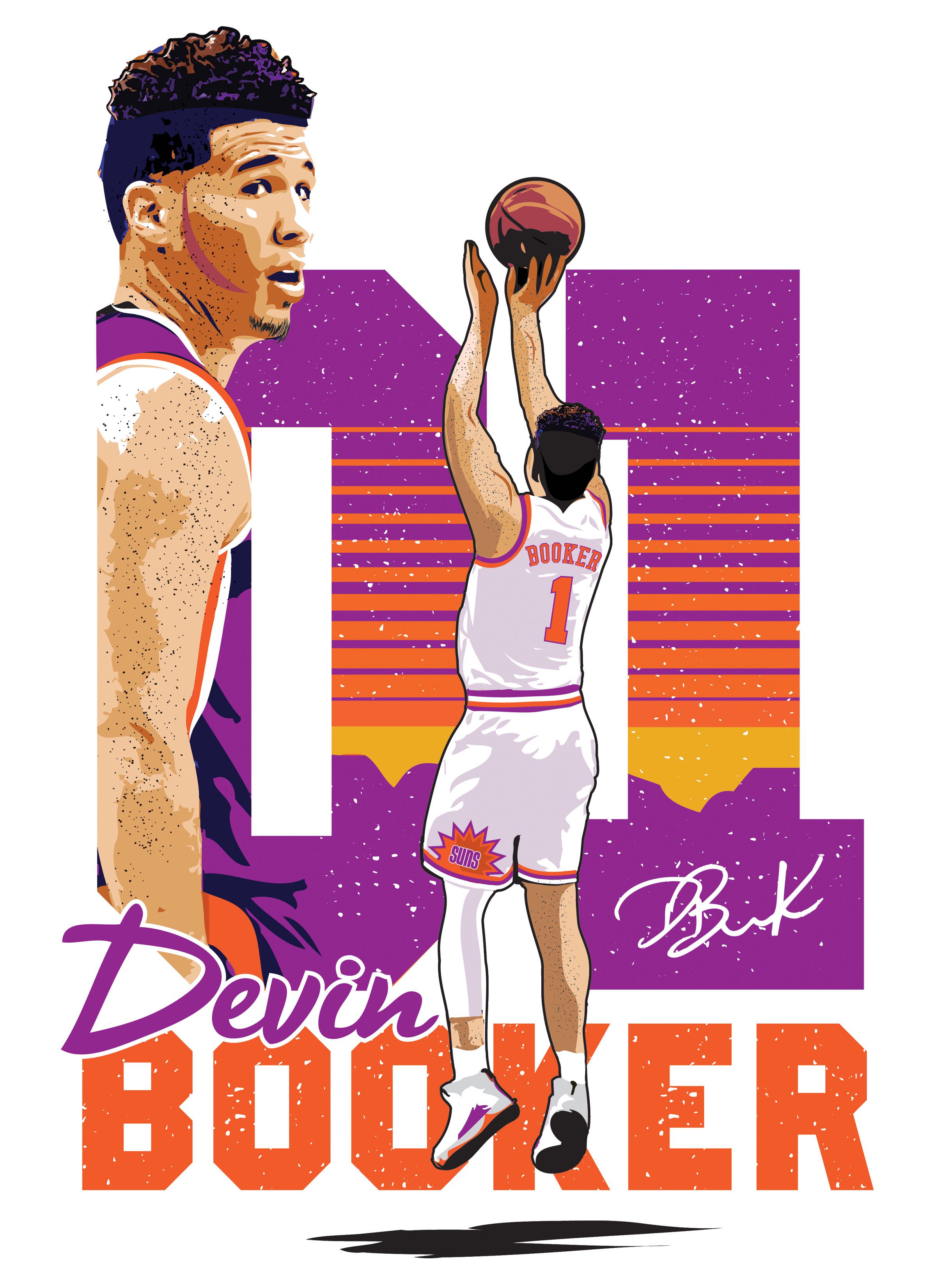 My New Devin Booker Tee Design - Devin Booker Wallpaper Iphone , HD Wallpaper & Backgrounds