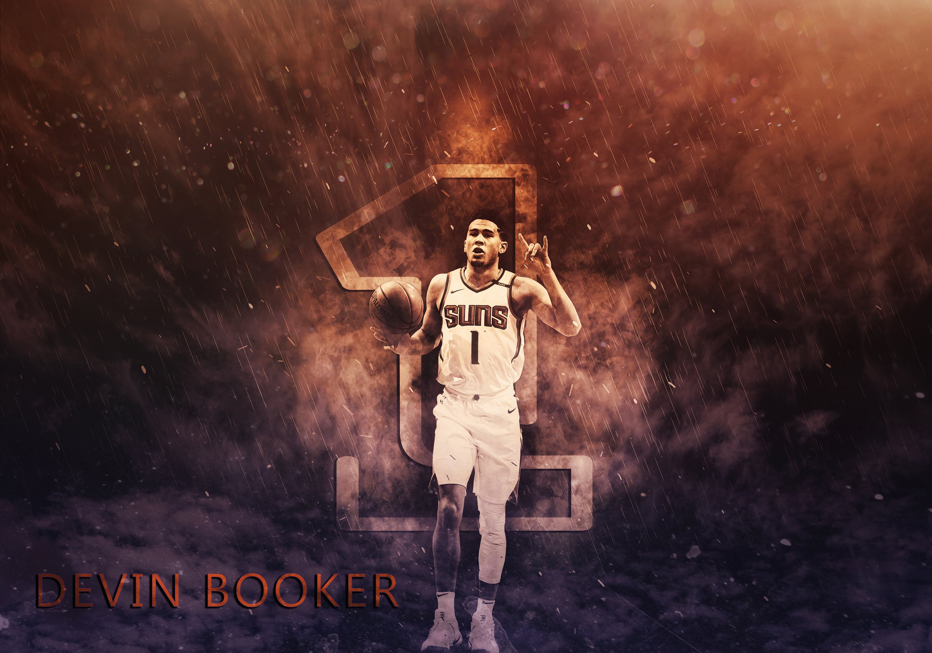 Devin Booker Wallpaper - Phoenix Suns Wallpaper Devin Booker , HD Wallpaper & Backgrounds