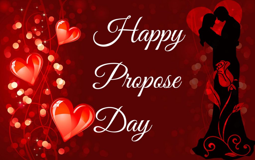 Happy Propose Day Love Couple And Hearts Wallpaper - Happy Valentine Day 2019 , HD Wallpaper & Backgrounds