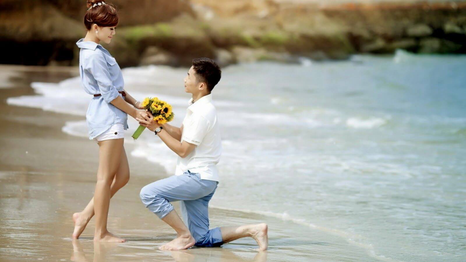 Cute Propose Day Images - Boy Proposes To Girl , HD Wallpaper & Backgrounds