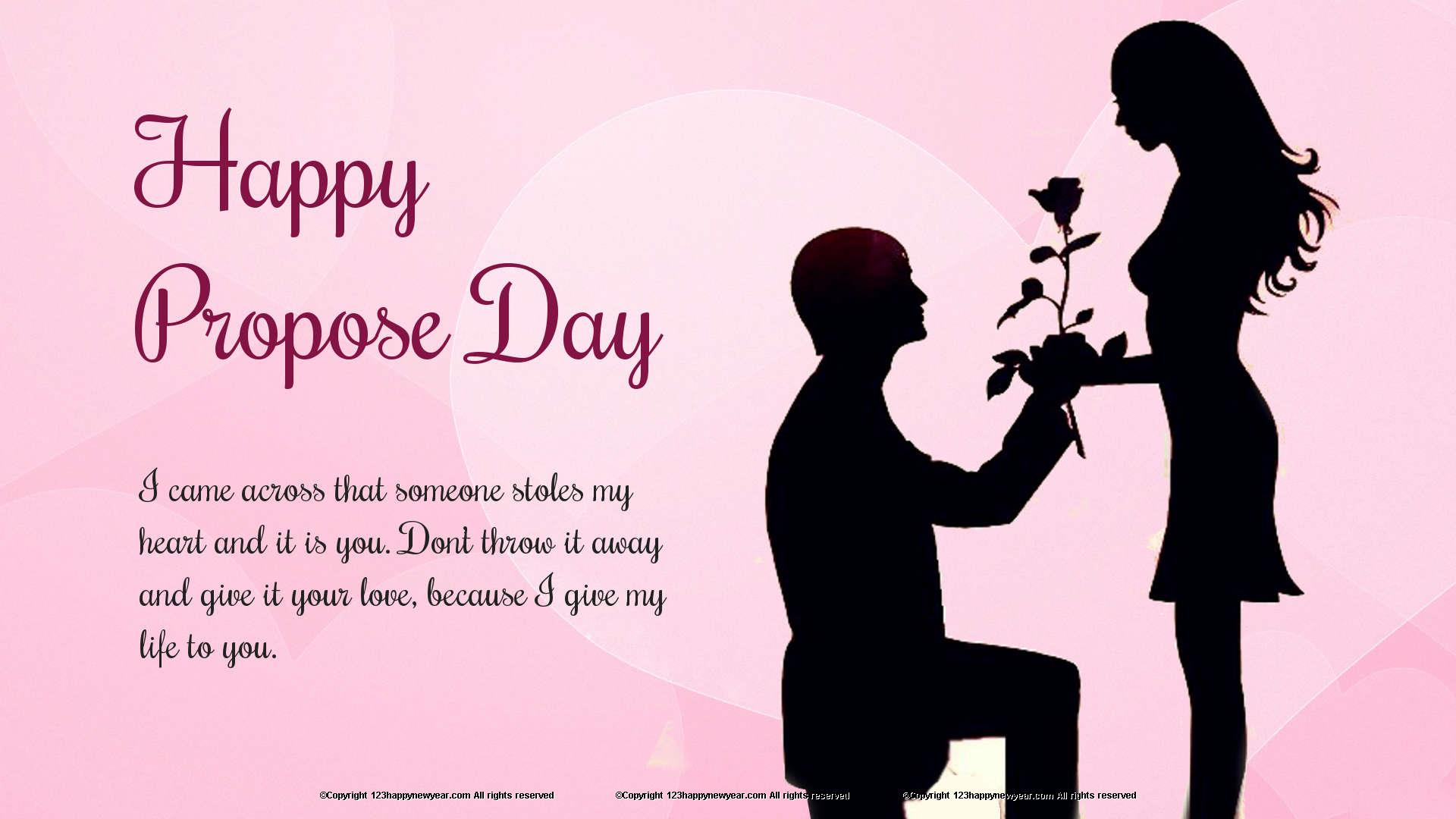 Like This Card - Happy Propose Day For Girlfriend , HD Wallpaper & Backgrounds