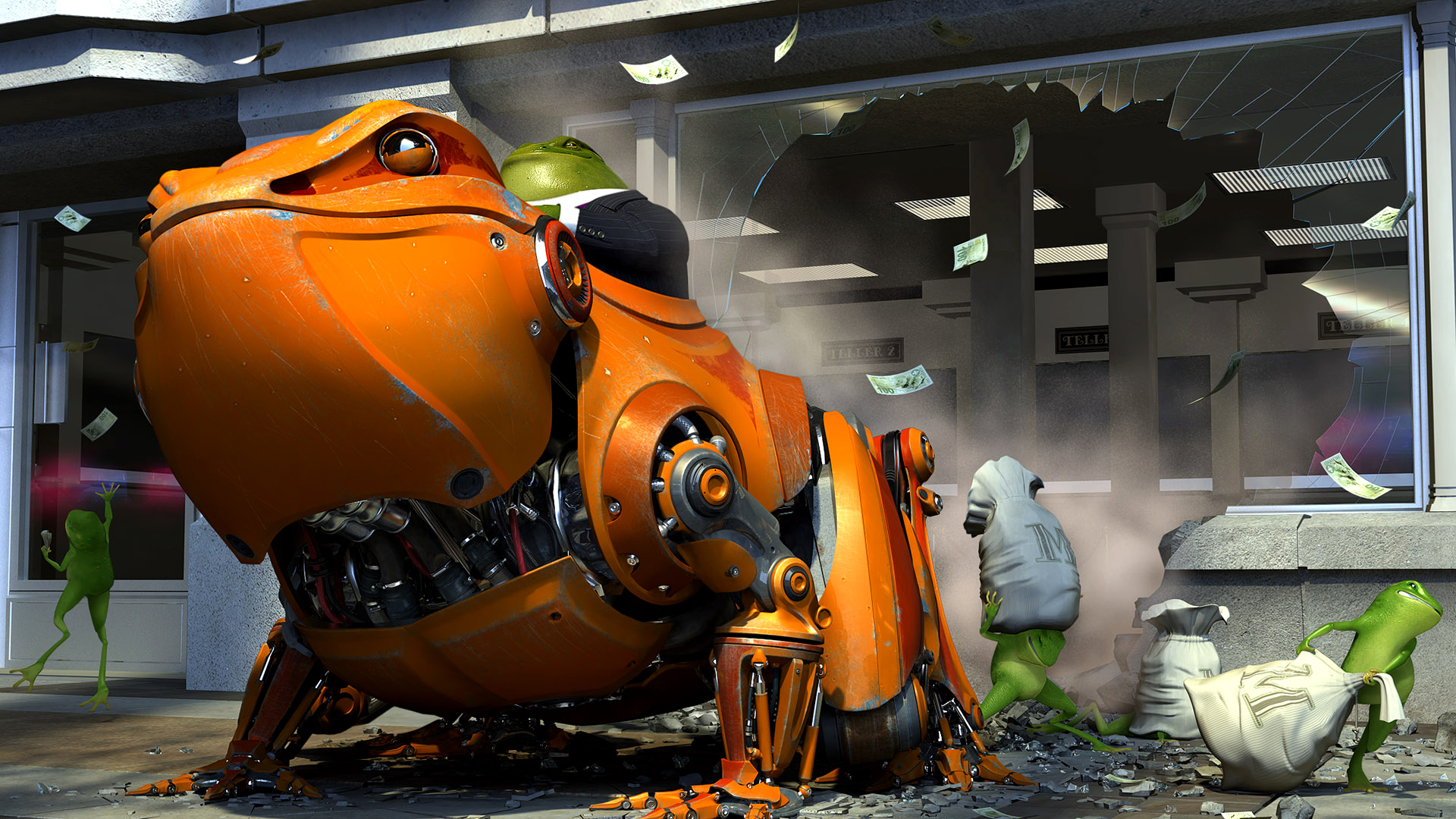 Hd 3d Wallpapers For Pc Dwownload 1080p 1920x1080 Free - Robot Toad , HD Wallpaper & Backgrounds