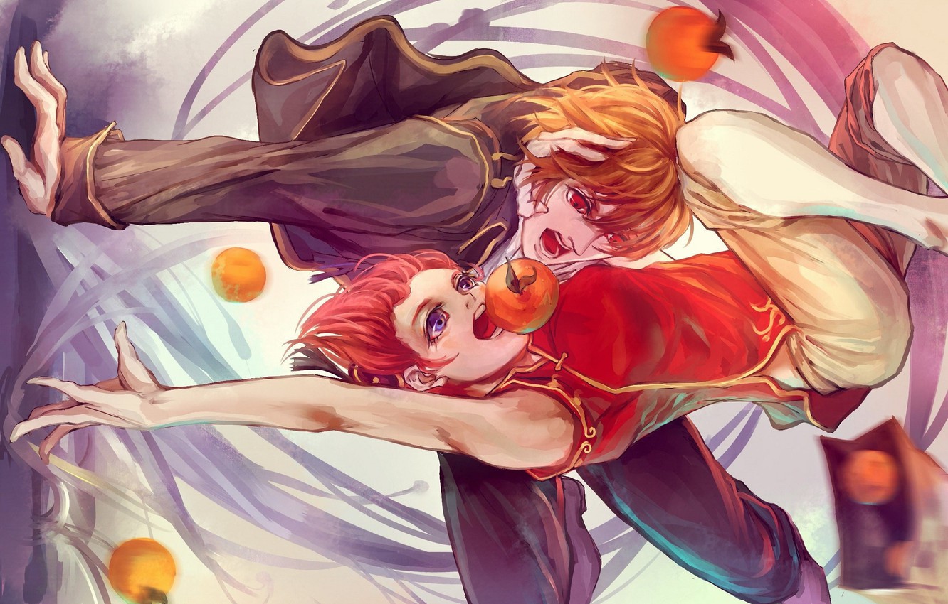 Photo Wallpaper Oranges, Hands, Package, Fight, Vortex, - Kagura Gintama Okita Gintama Manga , HD Wallpaper & Backgrounds