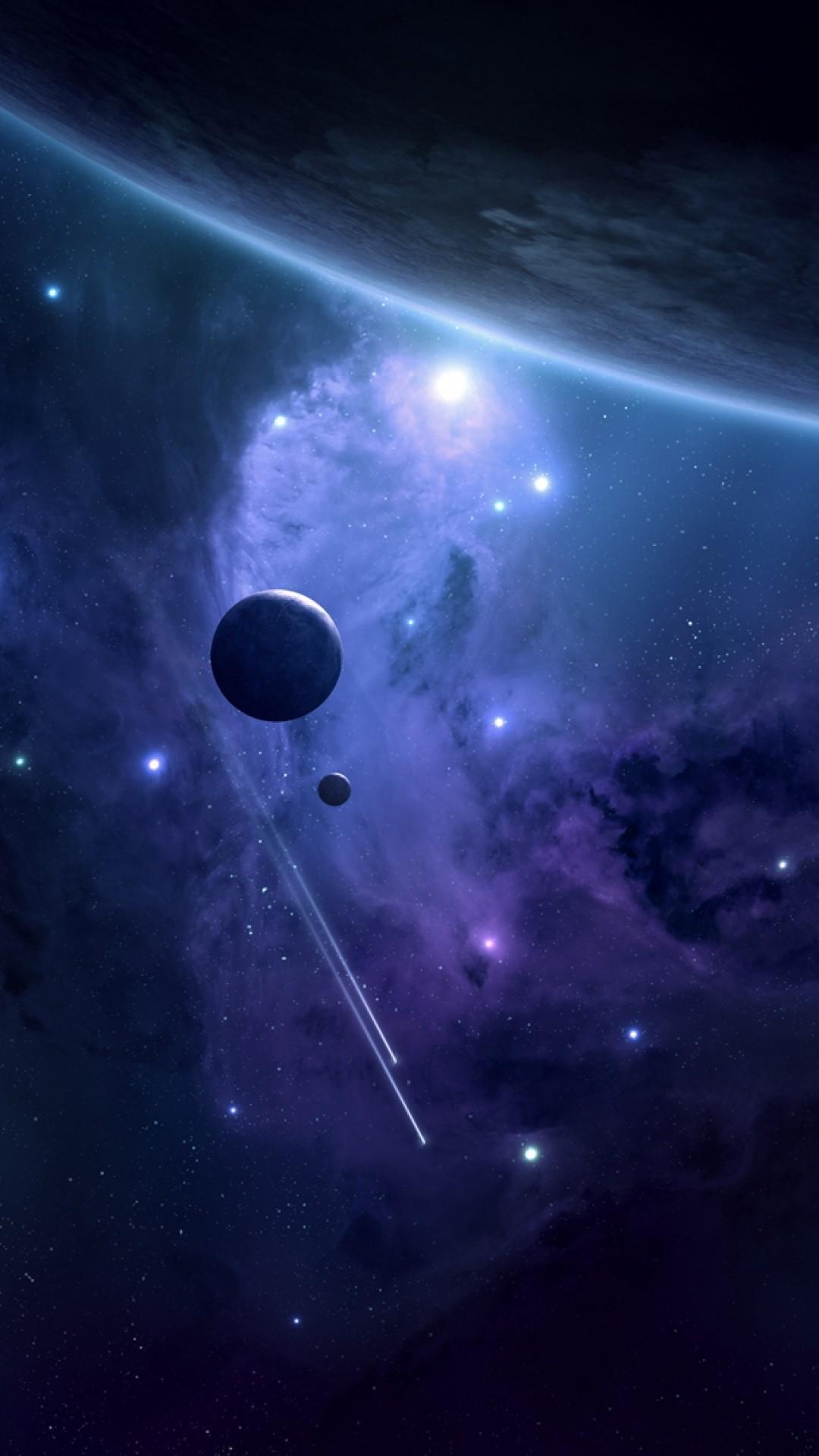 Fantasy Wallpapers Purple Nebula And Planets Fantasy - Space Render , HD Wallpaper & Backgrounds