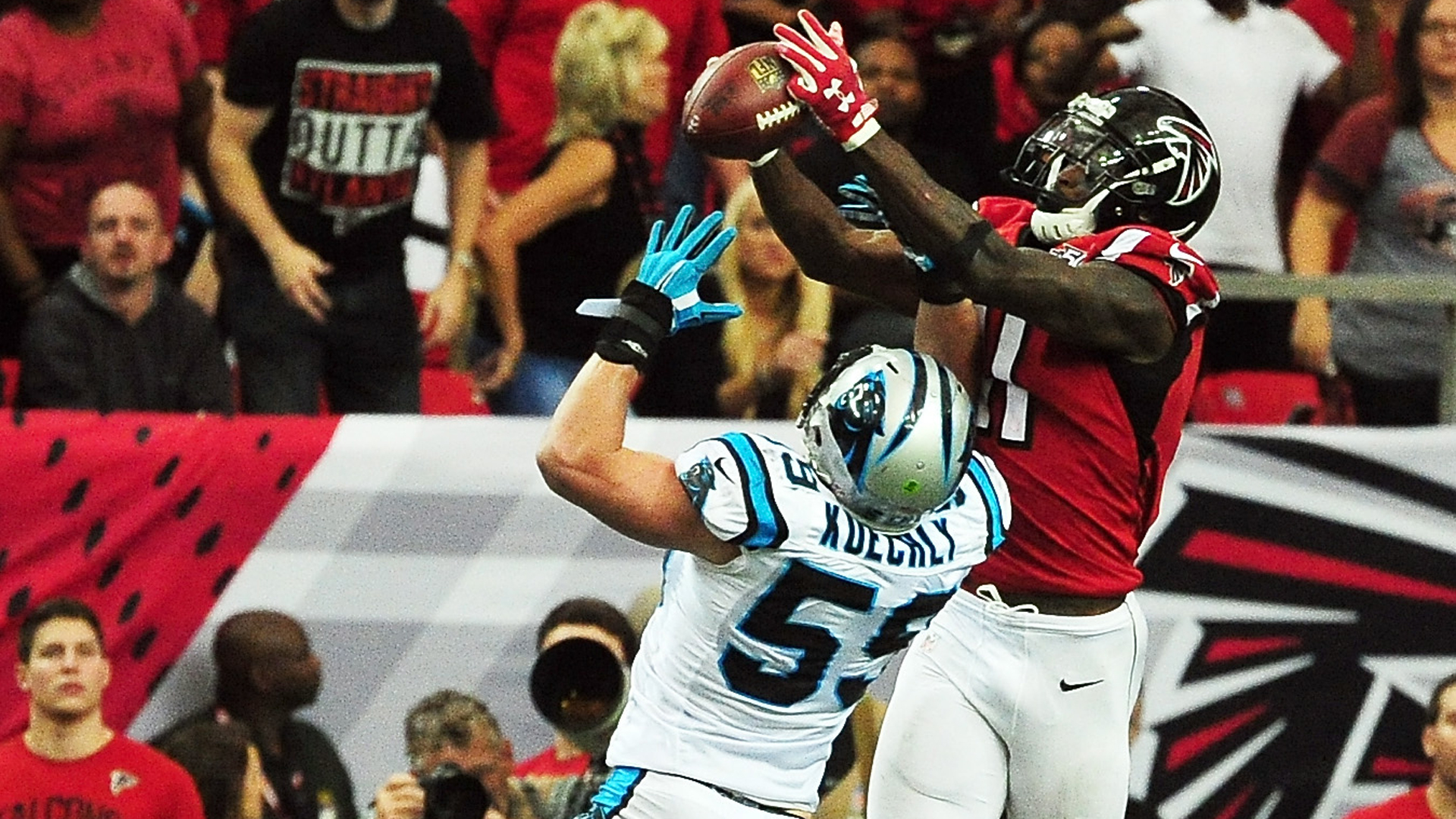 Julio Jones Wallpaper - Julio Jones 1 Hand Catch , HD Wallpaper & Backgrounds