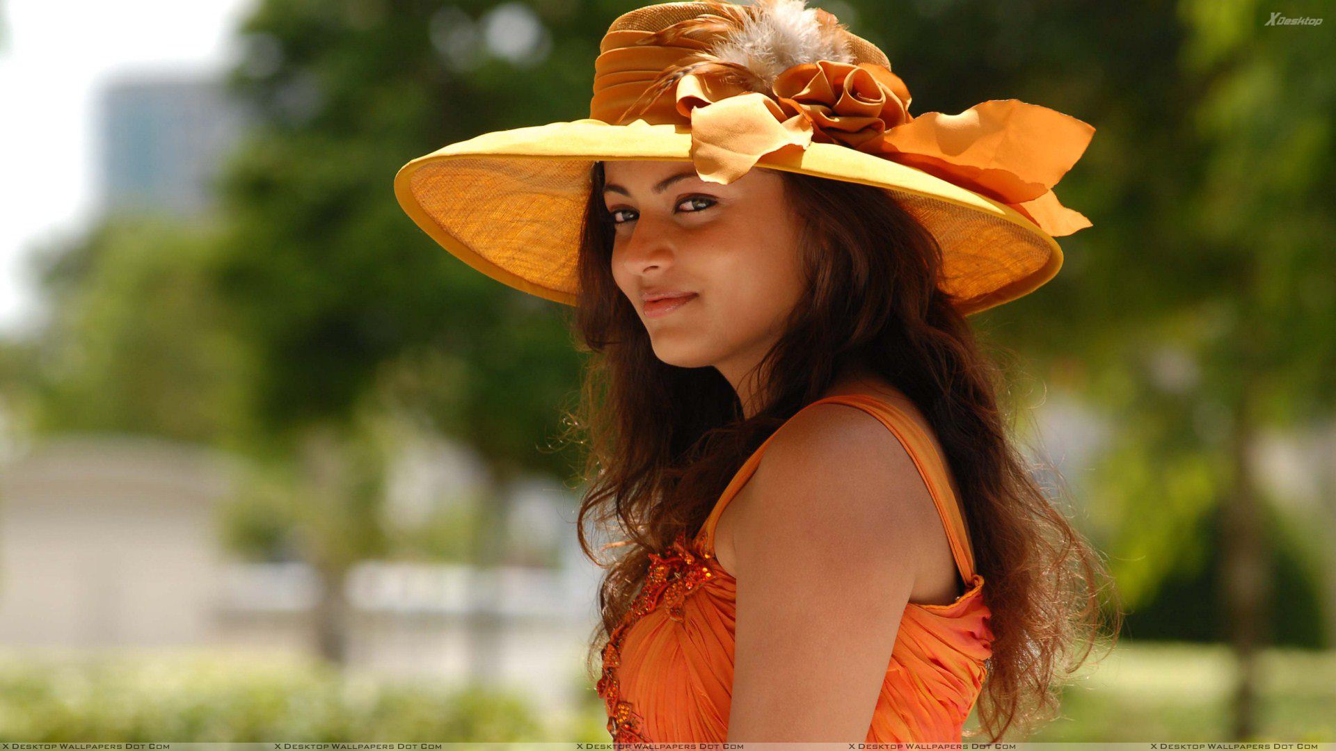 Featured Wallpapers - Orange Dress And Hat , HD Wallpaper & Backgrounds