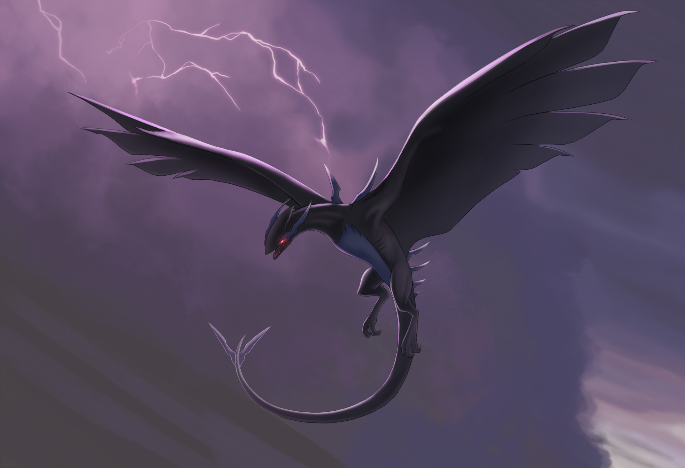 Gale Of Darkness Hd Wallpaper - Shadow Lugia , HD Wallpaper & Backgrounds