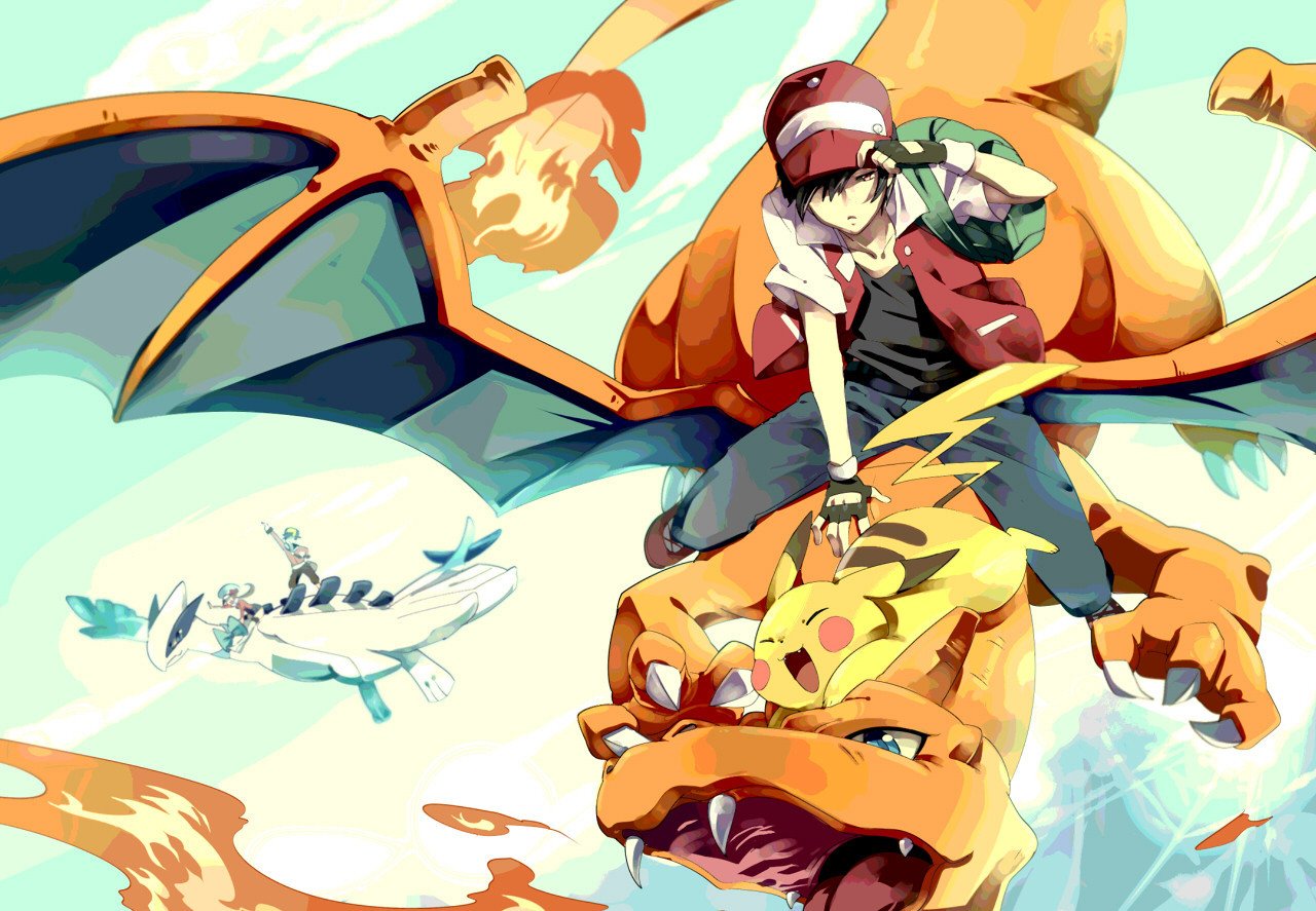 Hd Wallpaper - Pokemon Red Y Charizard , HD Wallpaper & Backgrounds