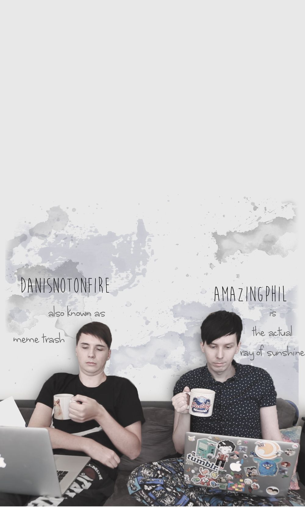 Anybody Else Notices Phil's Mug Look Closely At It - Dan And Phil Iphone Backgrounds , HD Wallpaper & Backgrounds
