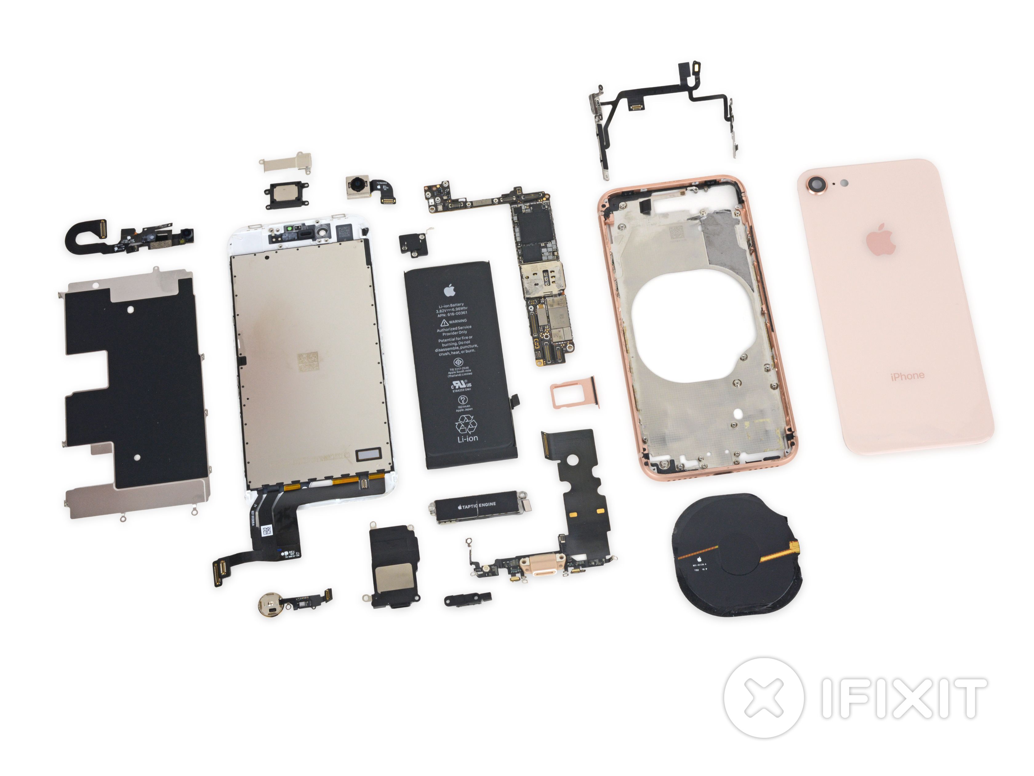 Iphone 8 X Ray Wallpaper Luxury Iphone 8 Teardown Ifixit - Iphone 8 Plus Parts Name , HD Wallpaper & Backgrounds