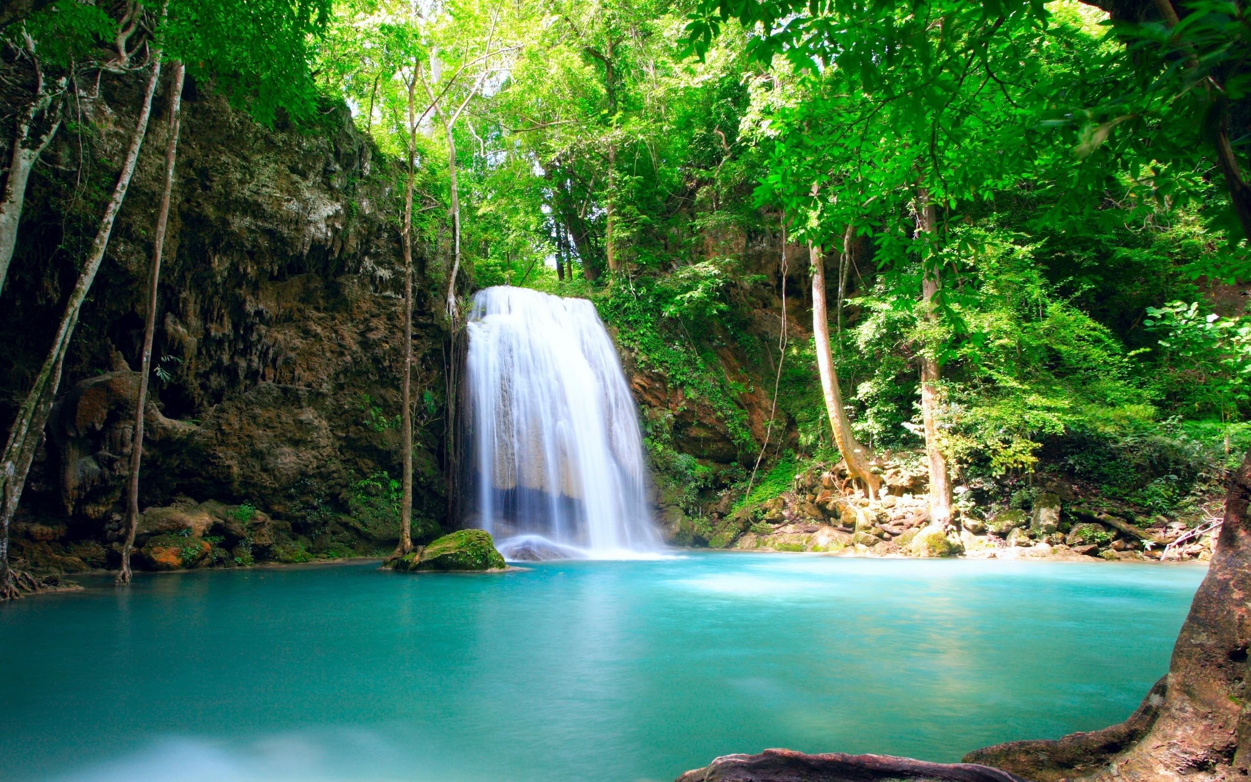 Cool Scenery Wallpaper Hd Free - Erawan National Park , HD Wallpaper & Backgrounds