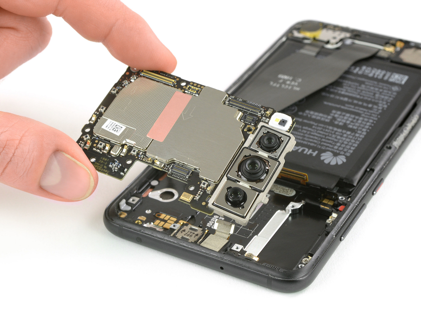 Ifixit Teardown Reveals Ois On All Three Cameras In - Huawei P20 Lite Disassembly , HD Wallpaper & Backgrounds