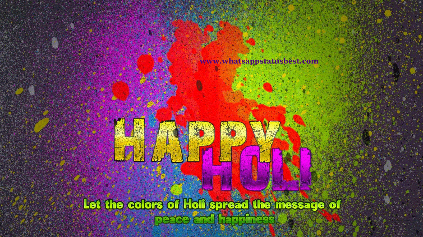 Happy Holi - Poster , HD Wallpaper & Backgrounds