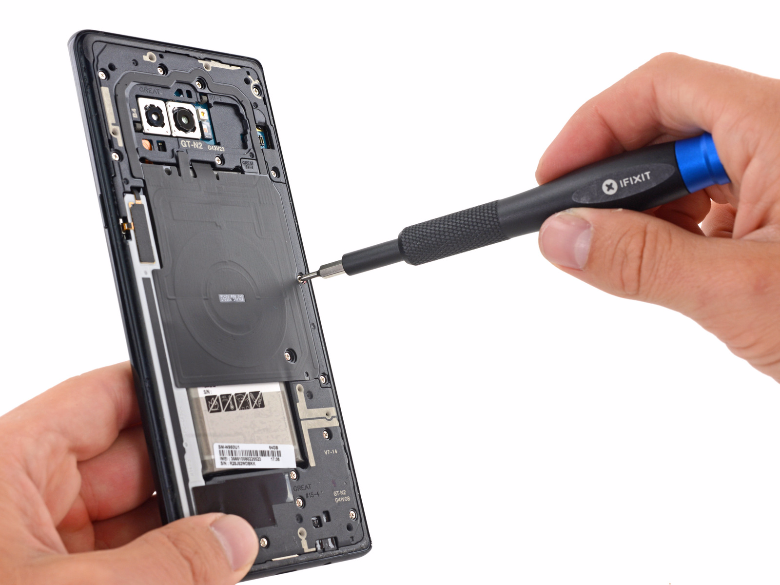 The Ifixit Team Starts Off By Removing The Rear Glass - Repair Samsung Galaxy Note 8 , HD Wallpaper & Backgrounds
