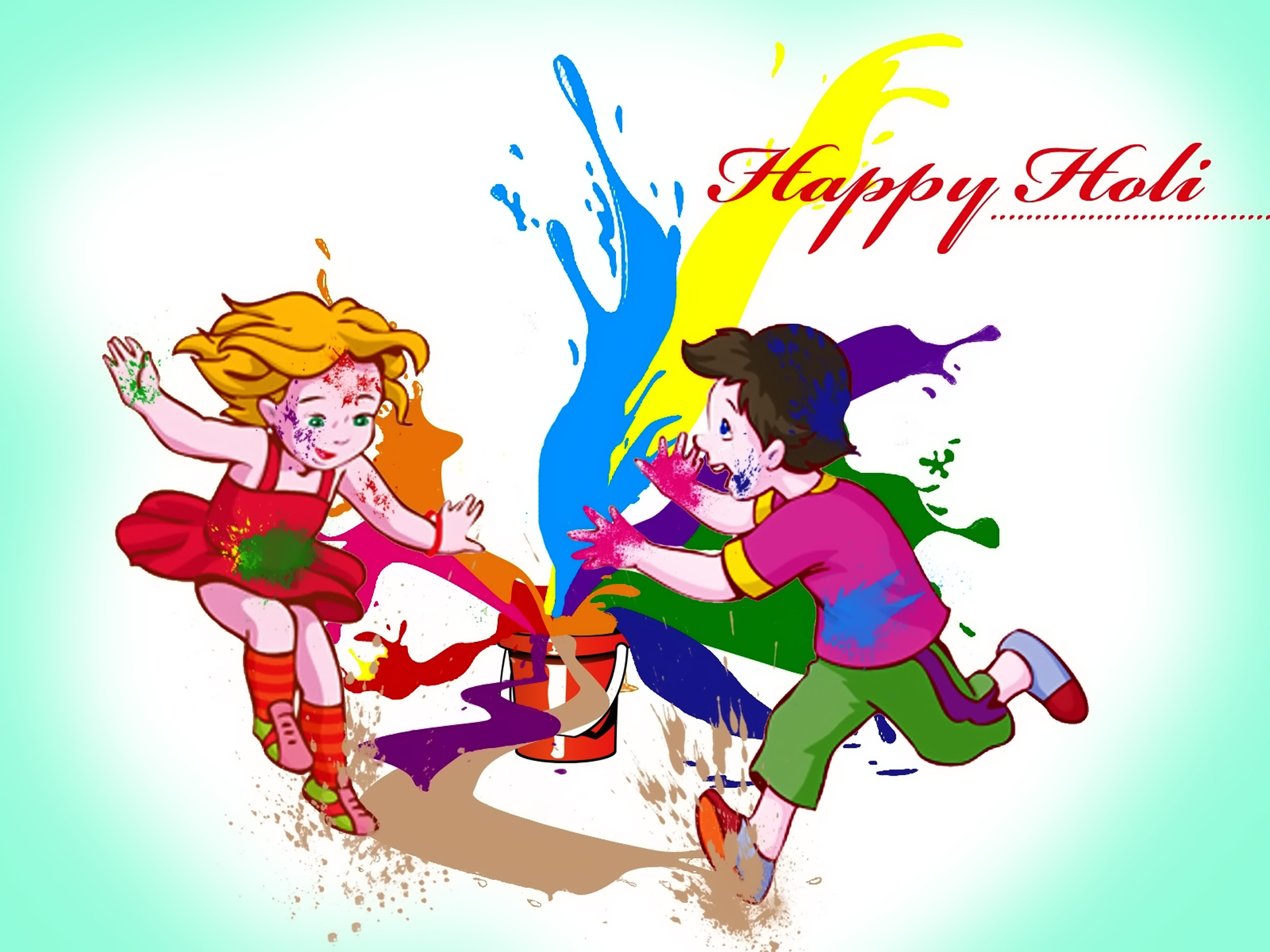 Happy Holi - New Holi Image Hd , HD Wallpaper & Backgrounds