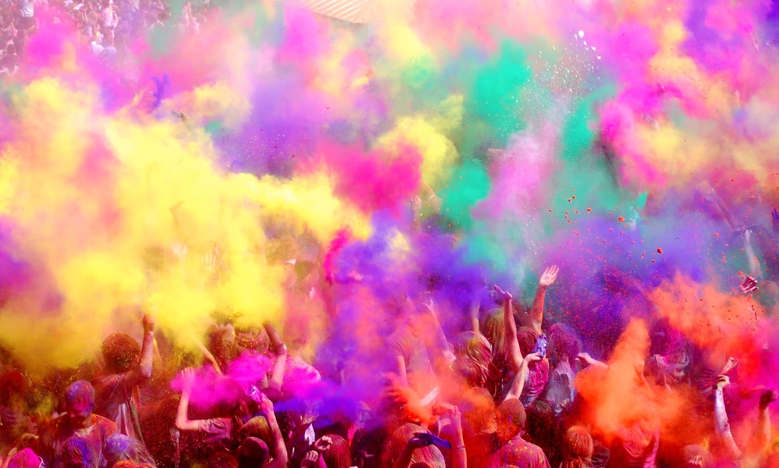Holi Festival Of Colors > - Full Hd Holi Background , HD Wallpaper & Backgrounds